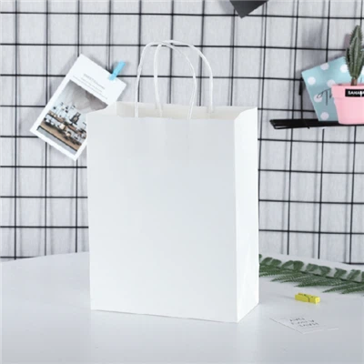 Kraft papye wonn kòd Tote Bag Shopping Bag